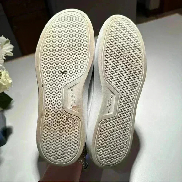 Cole Haan Women's Grandpro Rally Court Sneaker Size 5 B W21916 White/Zebra/Blue - Picture 12 of 12